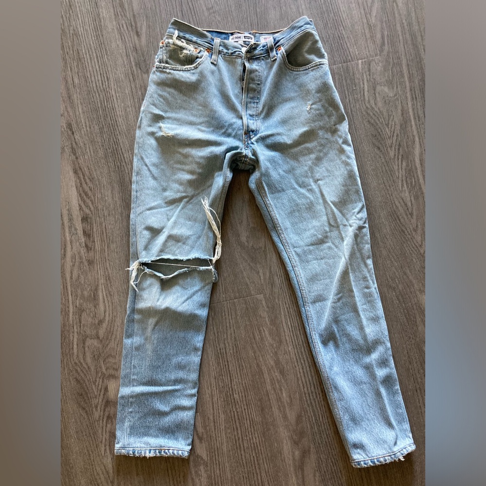 Re/Done Levi’s High Rise Stove Pipe Jean